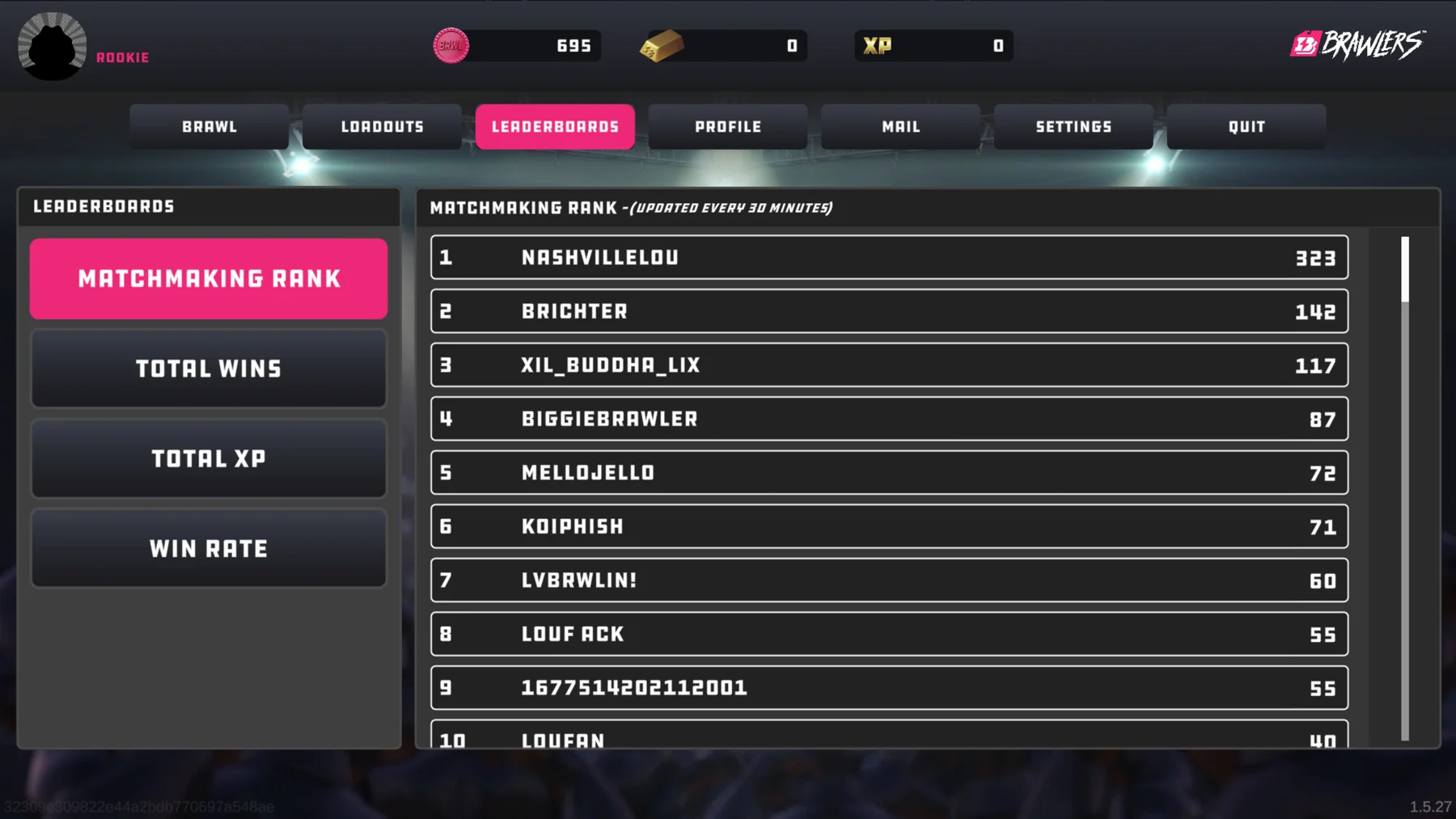 Brawlers Leaderboard